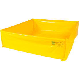 Ultra-Aqua Staging Pool YellowConcrete Washout Berm, 48"L x 48"W x 14"H