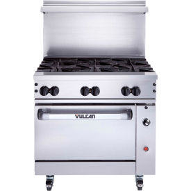 36C-6BN Endurance Range Convection Oven Natural Gas S/S 6 Burners
