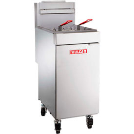 Freestanding Gas Fryer, 65-70 lb Oil Capacity, 150,000 total BTU, Natural Gas, Stainless Steel
