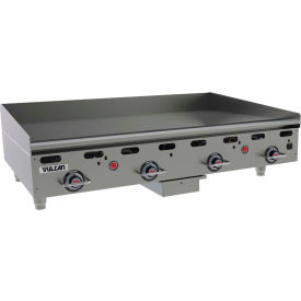 Heavy-Duty Flat Top Griddle/Grill, Propane, Stainless Steel, 3 Burners