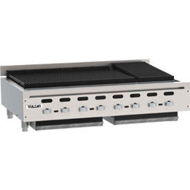 Heavy-Duty Achiever Charbroiler, Propane, Stainless Steel, 6 Burners