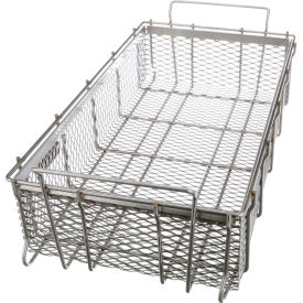Material Handling Basket 24"L x 13-1/4"W x 5-7/16"H - 0.5" Wire - Stainless Steel