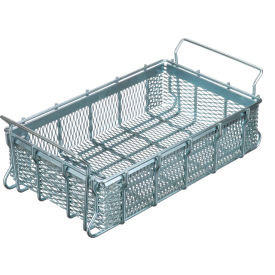 Material Handling Basket 16"L x 10"W x 3-15/16"H - 0.5" Wire - Plain Steel