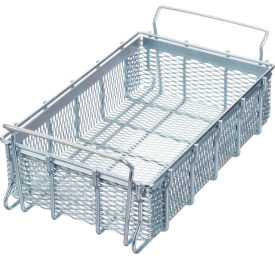 Material Handling Basket 16"L x 10"W x 3-15/16"H - 0.25" Wire - Plain Steel