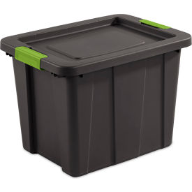 Plastic Latch & Carry Tuff1 Tote, 18 Gal. Capacity, 23"L x 17-1/4"W x 16-5/8"H, Gray