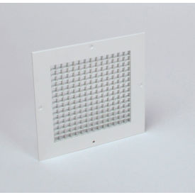 Eggcrate Return Grille, Surface Mount, 12" x 12", White, Pack of 5