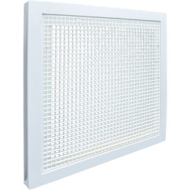 Stratus Plastic Return Filter Grille, 20" Square Duct, T-grid, White
