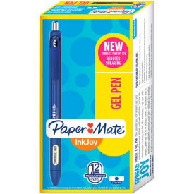 InkJoy Gel Retractable Pen, 0.7mm, Blue Ink, Dozen