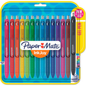 InkJoy Gel Retractable Pen, 0.7mm, Assorted Ink, 14/Pack