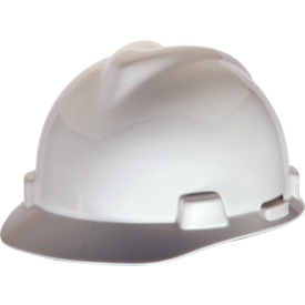 V-Gard Hard Hats, Front Brim, Staz-On Pin-Lock Suspension, White