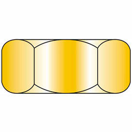 Hex Nut - M10 x 1.25 - 17AF - Steel - Zinc Yellow - Class 10.9 - UNF - DIN 934 - Pkg of 100