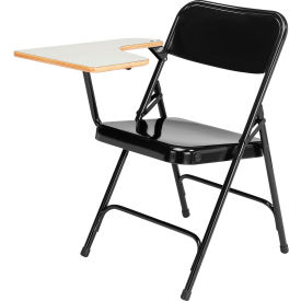 Tablet Arm Folding Chair - Right Arm - Black - Pack of 2