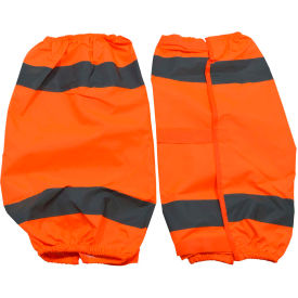 Petra Roc Waterproof Reflective Leggings Quick Closure, ANSI Class E, Hi-Viz Orange, OSFA.