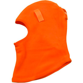 Balaclava Fleece Head Wear Ski Mask & Hardhat Liner, Orange, One Size