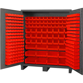 Storage Bin Cabinet - 264 Red Hook-On Bins 72"W x 24"D x 84"H