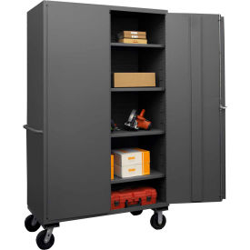 Durham Mobile Bin Cabinet - 48"W x 24"D x 80"H