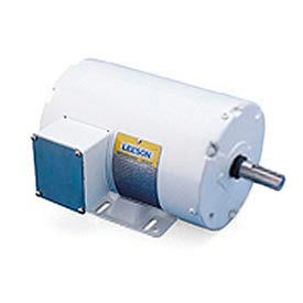 Leeson Washdown Motor-1/2HP, 208-230/460V, 1725RPM, TEFC, RIGID, 1.15 SF, 74 Eff