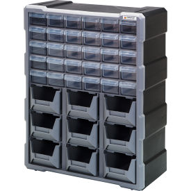 Quantum Plastic Drawer Cabinet - 39 Drawers 6-1/4"W x 15"D x 18-3/4"H