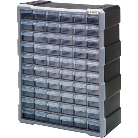 Quantum Plastic Drawer Cabinet - 60 Drawers 6-1/4"W x 15"D x 18-3/4"H