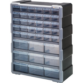 Plastic Drawer Cabinet - 39 Drawers 6-1/4"W x 15"D x 18-3/4"H
