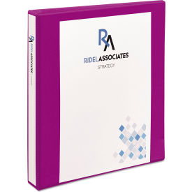 Durable View Binder with Slant Rings, 1" Capacity, Purple