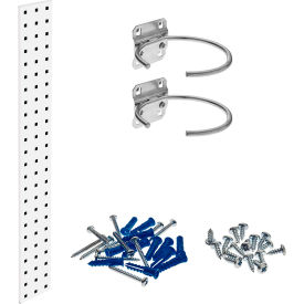 Pneumatic Tool Pegboard Kit w/ 36" x 4.5" Square Hole Pegboard & 6 pc LocHooks