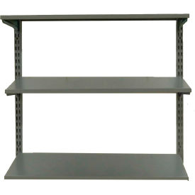 Mount Shelving Unit, 3 Epoxy Coated Steel Shelves, 33" L x 31.5" H