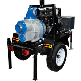 6" Engine Driven Trash Pump-Skid, Honda V-Twin OHV, 1000gpm, Viton/SIC Seal, 6" In/Out
