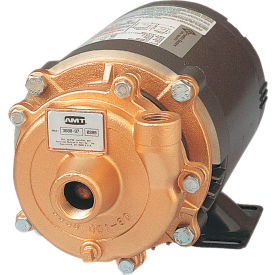 1" x 3/4" Bronze Straight Centrifugal Pump, Viton Seal, 1hp 3 Phase Motor