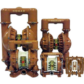 15-2691 1/2" TRANS-FLO GOLD AODD Pump, Aluminum with PTFE/Buna Diaphragms and FNPT Ports