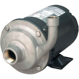 1.5" x 1.25" High Volume Stainless Steel Straight Centrifugal Pump, Viton Seal, 1.5hp 1 Phase TEFC