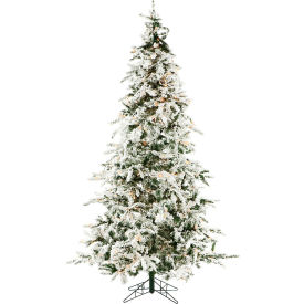 Artificial Christmas Tree - 7.5 Ft. White Pine - Clear LED Lights