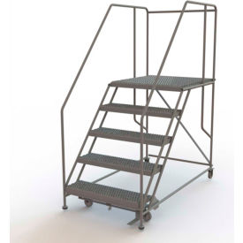 Mobile 5 Step Steel 36"W X 36"D Work Platform Ladder