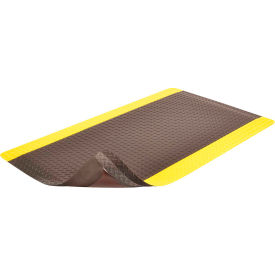 Diamond-Tuff Max Anti Fatigue Mat 1" Thick 5' 75' Black/Yellow Border