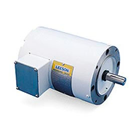 Leeson Washdown Motor-3/4HP, 208-230/460V, 1725RPM, TENV, C FACE, 1.15 SF, 80 Eff