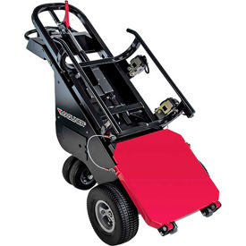 Motorized Dewar Cylinder Tank Cart with Foam Tires and 2 Straps - 1100 Lb. Cap.