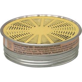 Respirator Cartridges, Organic Vapor/Acid Gas, 10/Pack, 464046