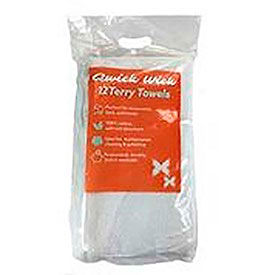 100% Cotton White Terry Heavy Duty Bar Towel, 28 oz., 16" x 19", 12 Towels/Pack, 5 Packs