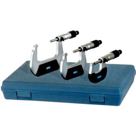 0-3" 3 Piece Economy Mechanical Micrometer Set