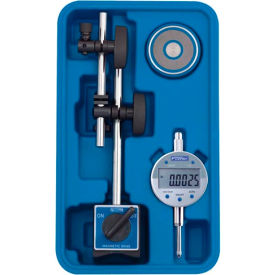 Fine Adjust Mag Base Set with Indi-X Blue Electronic Indicator Set