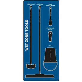 Wet Zone Store-Board, Accu-Shield FB-X, Blue on Black