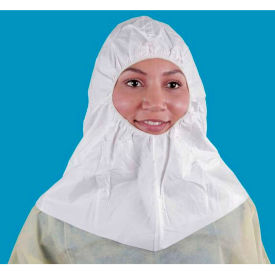 KeyGuard Hood, Elastic Face Band, White, One Size, 100/Case