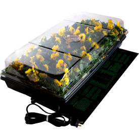 Hydroponic Germination Station with Heat Mat, 11" x 22" Tray, 72-Cell Pack, 2" Dome