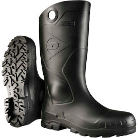 14"H PVC Boot, Steel Toe, Size 11, Black