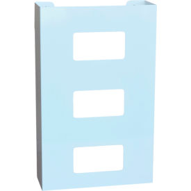 White Painted Steel Triple Glove Box Holder, 1/PK