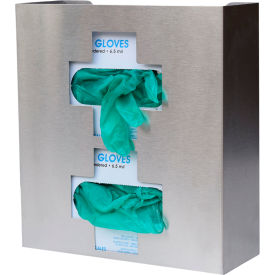 305336 Stainless Steel Double Glove Box Holder, Medical Cross Design, 1/PK