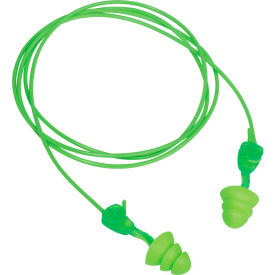 Glide Trio Twist-In Earplugs, Reusable, Corded, NRR 27dB, 50/Pairs