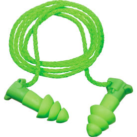 Flip To Listen® Dual Mode Earplugs, Reusable, Corded, NRR 4dB/24dB, 50 Pairs/Box
