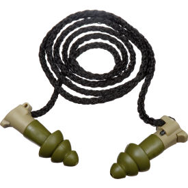 BattlePlugs Impulse Protection Reusable Earplugs, Corded, Medium, NRR 9dB/24dB