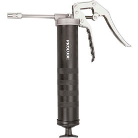 Pistol Grip Grease Gun with extension and coupler, 14 oz. capacity, 5000 PSI, 1/8" NPT